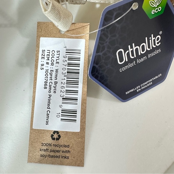 New Toms Bryce Egret Camo Print Canvas Ankle Sneakers Size 9.5 - Picture 12 of 14